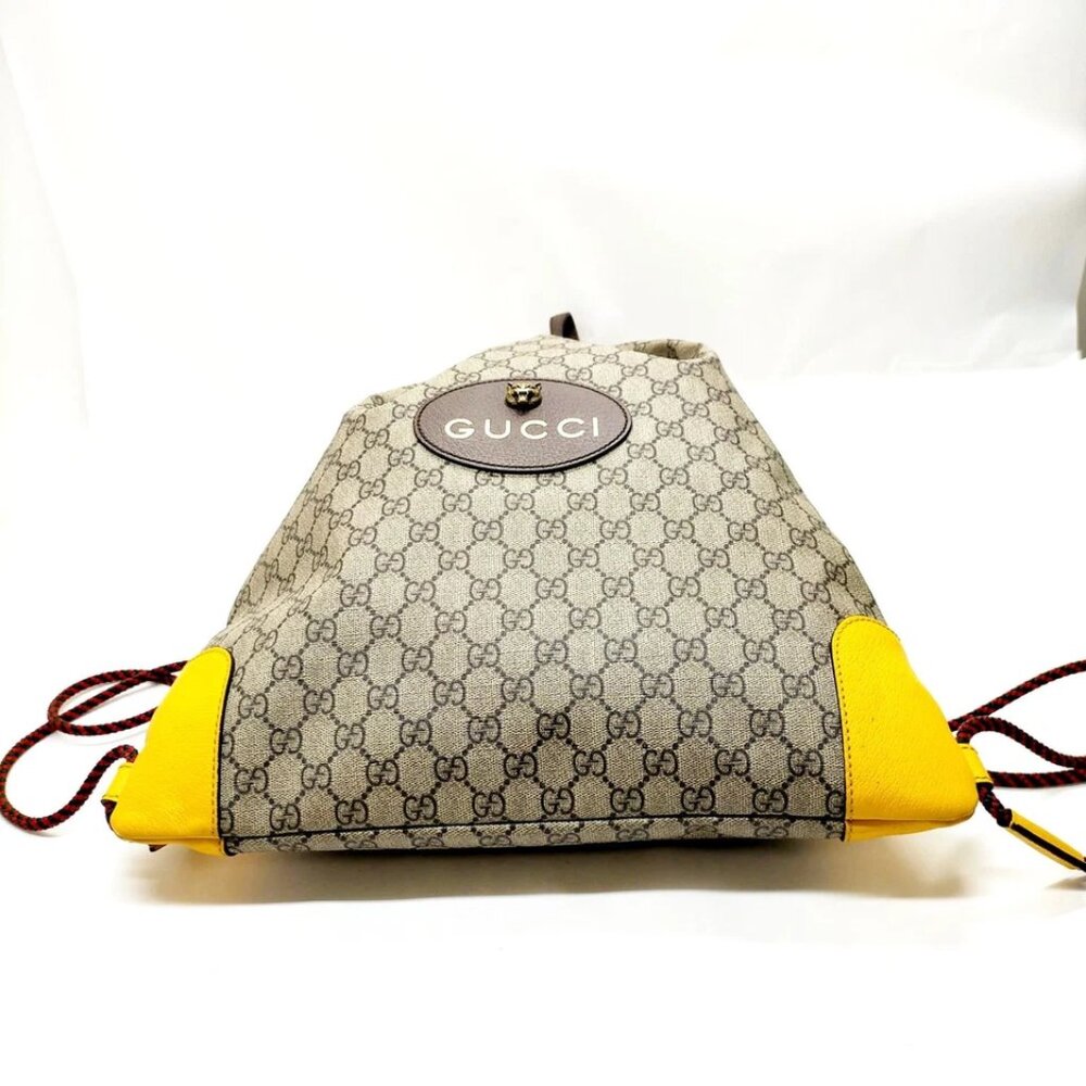 Gucci BackPack Bag Brown PVC 600-082125 - Picture 5 of 13